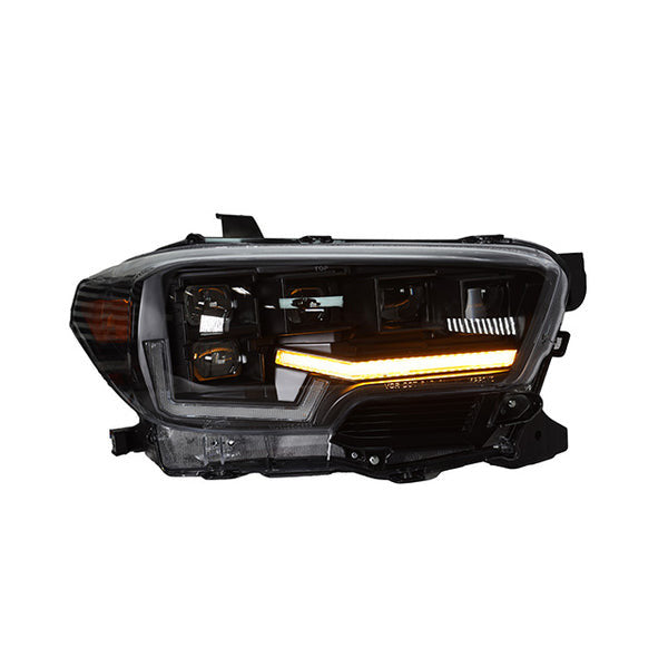 Attica 4x4 Full Led High/low Beam Sequential Headlights for 2016–2023 Toyota Tacoma