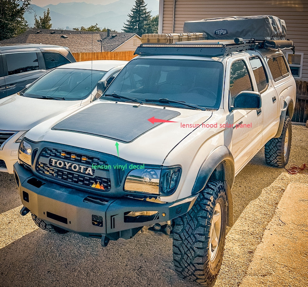 Black Vinyl Hood Decal Sticker for 2005–2015 Toyota Tacoma