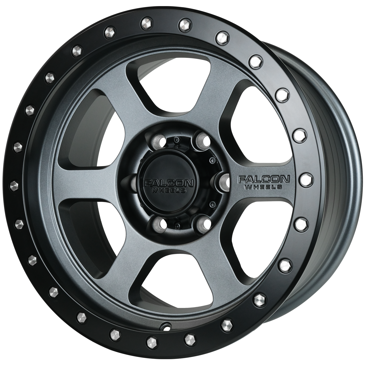 Falcon Wheels T1 - Matte Gunmetal 17x9