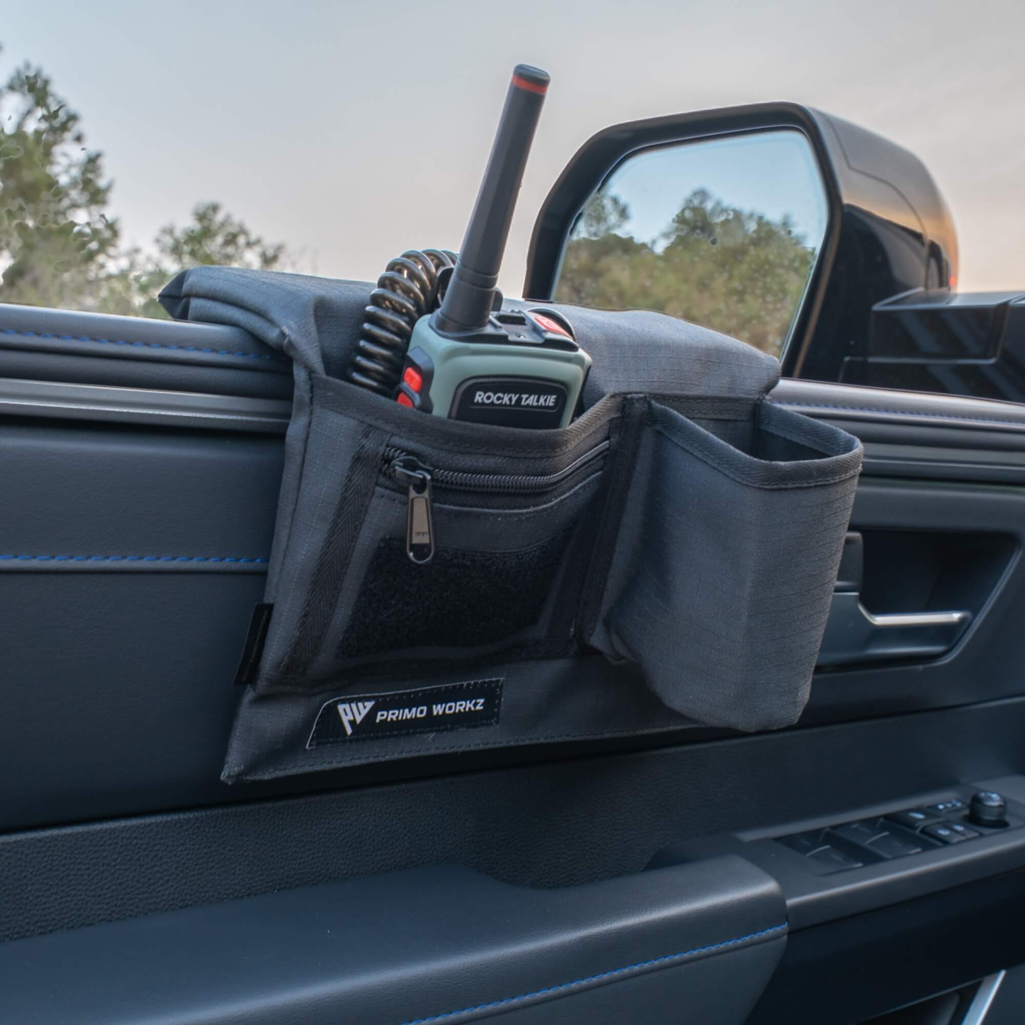 Armrest - with Cupholder - Black Canvas - Driver Side