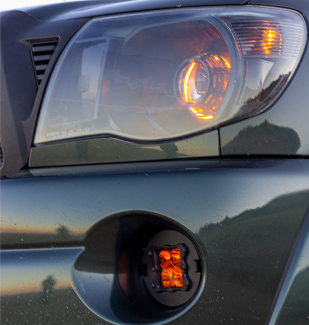 Heretic Studio Led Fog Light Kit - Amber Lens for 2005–2011 Toyota Tacoma