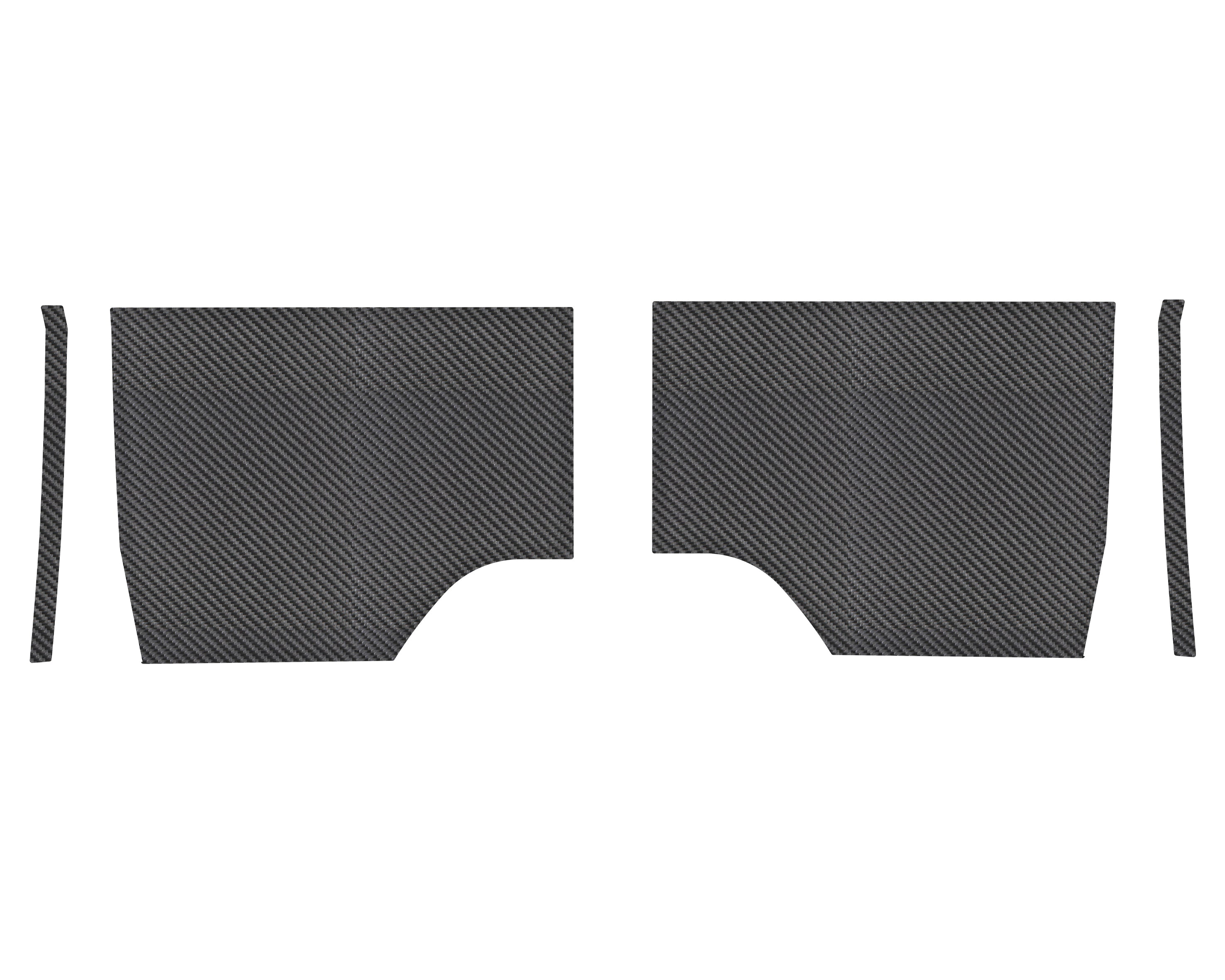 Rear Bumper Side Overlays Fits 2022-2025 Toyota Tundra