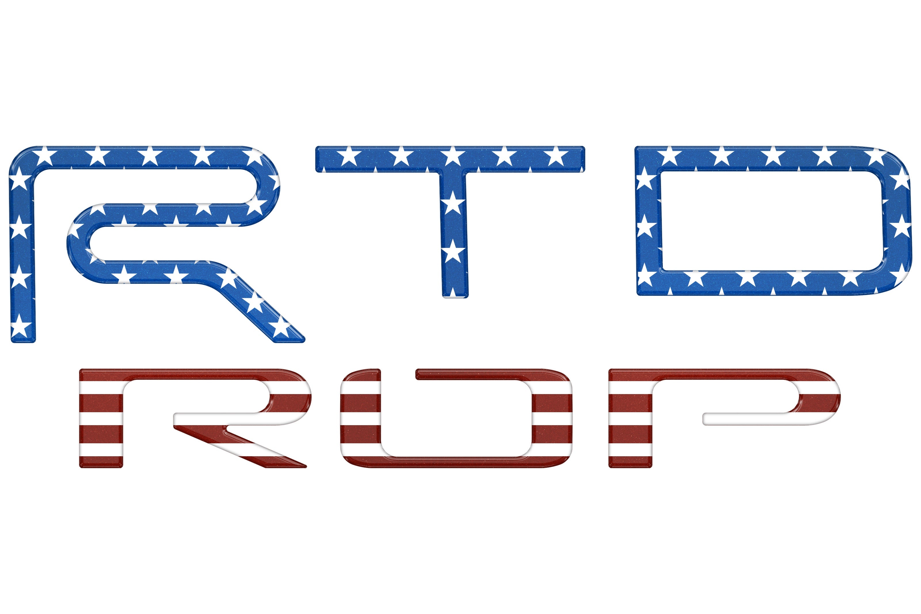 TRD Pro Tailgate Letter Inserts Fits 2022-2025 Toyota Tundra