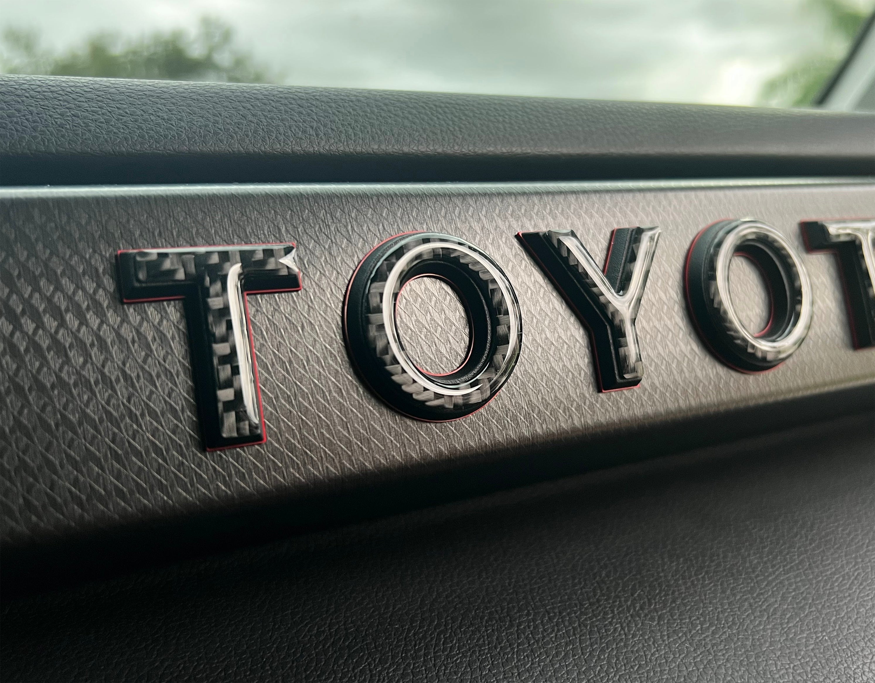 TRD Pro Glovebox Letter Overlays Fits 2022-2025 Toyota Tundra & 2023-2025 Toyota Sequoia