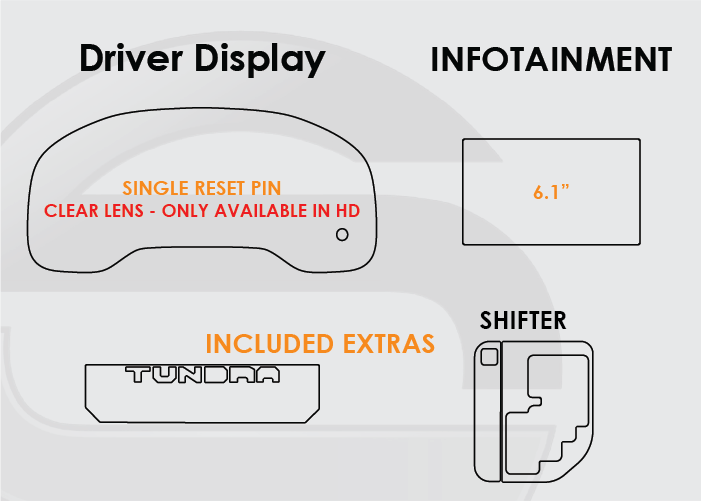 Toyota Tundra Screen ProTech Kit