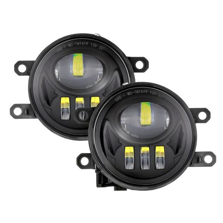 Auxbeam Fog Lamp Replacement Chrome / Black Out for 2016–2013 Toyota Tacoma