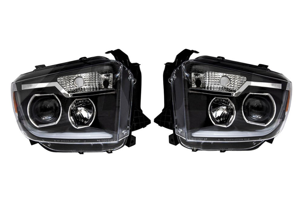 Renegade Projector Headlights with Sequential Led DRL Light Bar - Base Models for 2014–2018 Toyota Tundra
