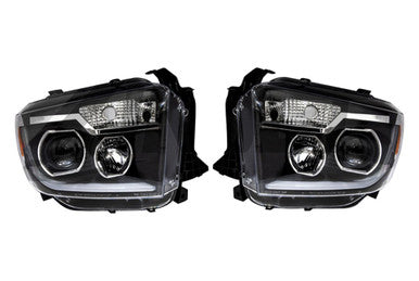 Renegade Projector Headlights with Sequential Led DRL Light Bar - Base Models for 2014–2018 Toyota Tundra