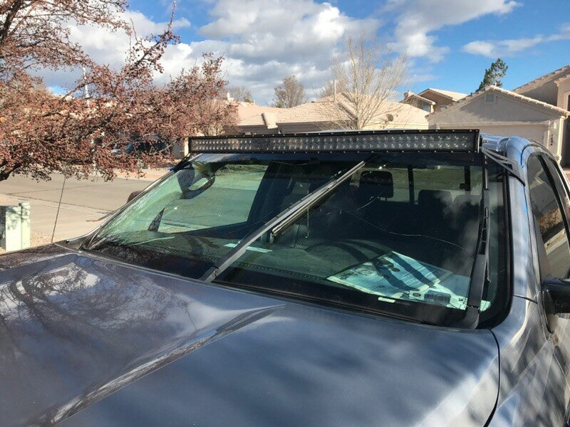 52" Curved LED Light Bar Roof Brackets Kit For 2007-2021 Toyota Tundra