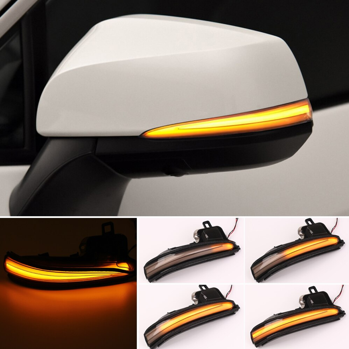 Dynamic Sequential Turn Signal for Mirror Pair for 2016–2023 Toyota Tacoma