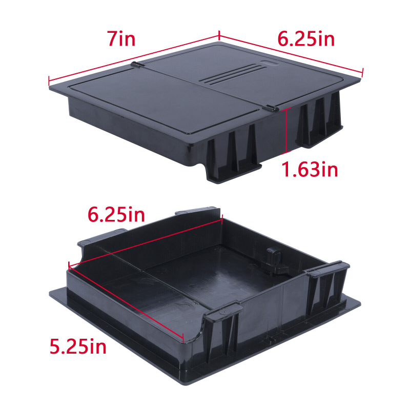 CENTER CONSOLE HIDDEN LID ORGANIZER