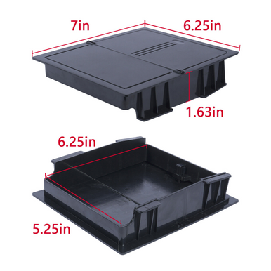 Center Console Hidden Lid Organizer for 2016–2022 Toyota Tacoma