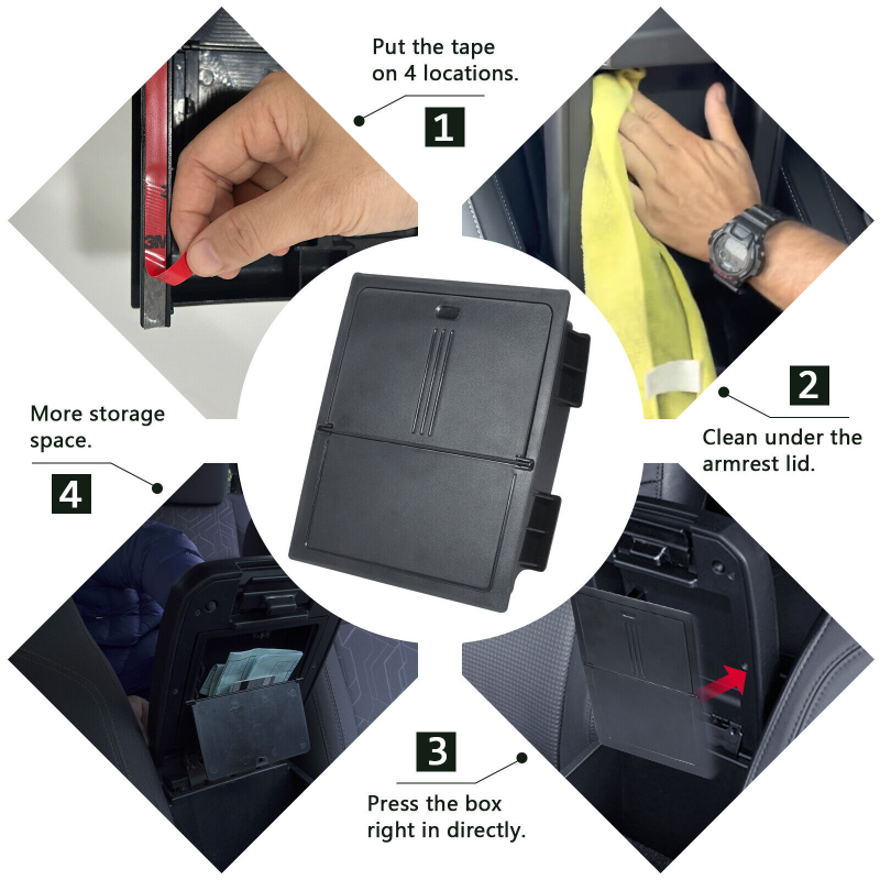 BUY CENTER CONSOLE HIDDEN LID ORGANIZER FOR 2016-2022 TACOMA ONLINE