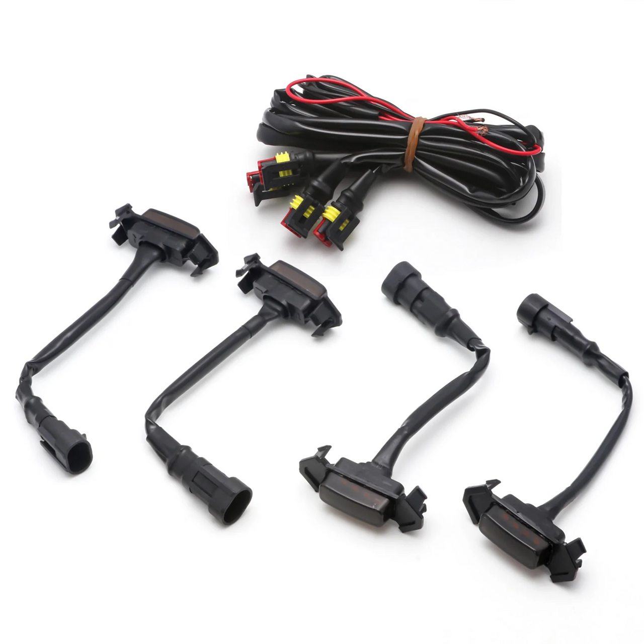 4 smoked amber raptor lights