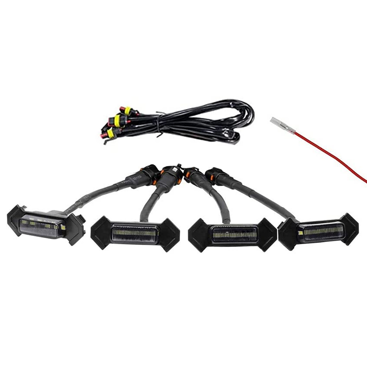4 smoked white raptor lights