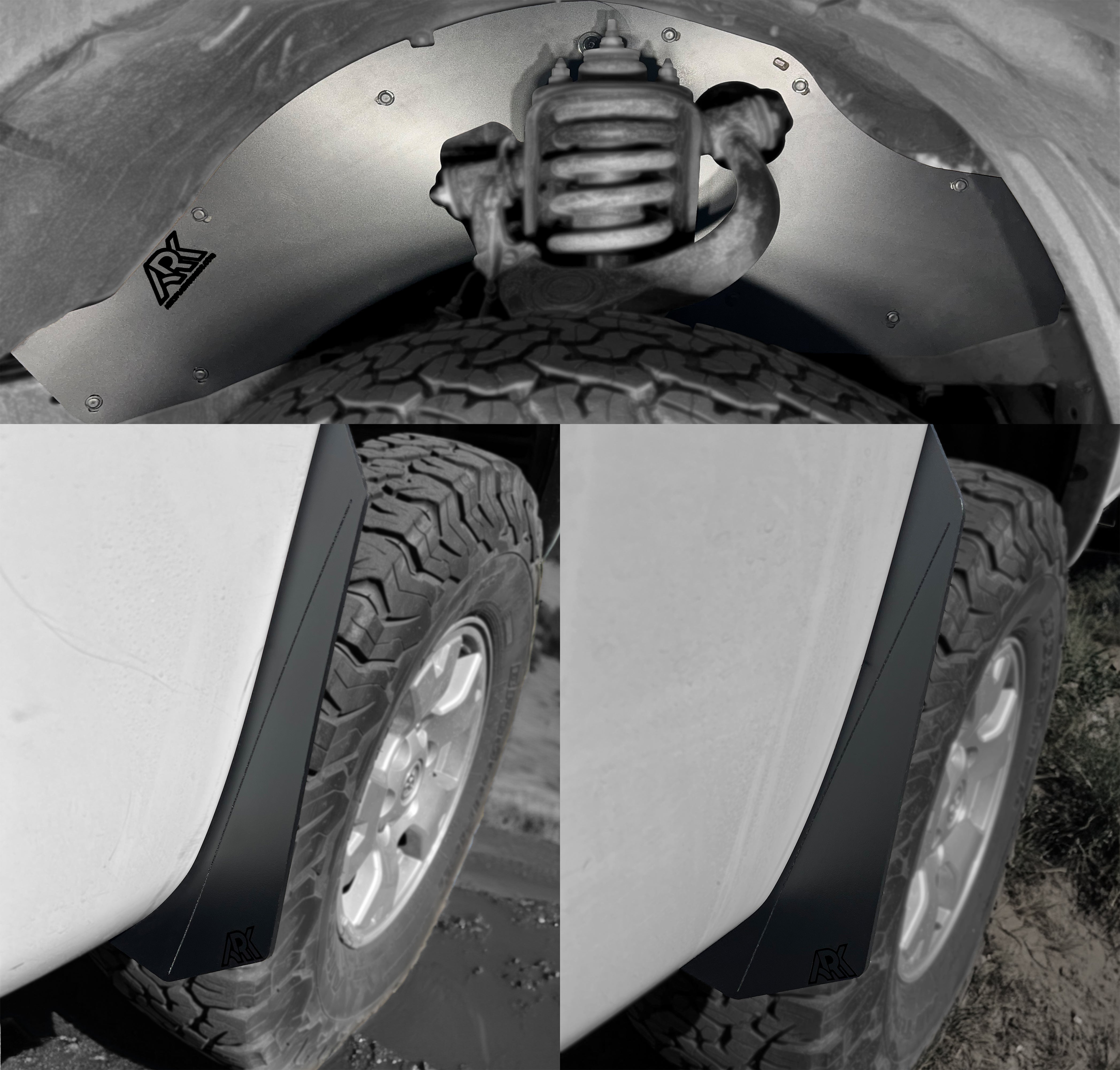 Ark Splash Guards TriXpoly Splash Guards & Micros for 2005–2015 Toyota Tacoma