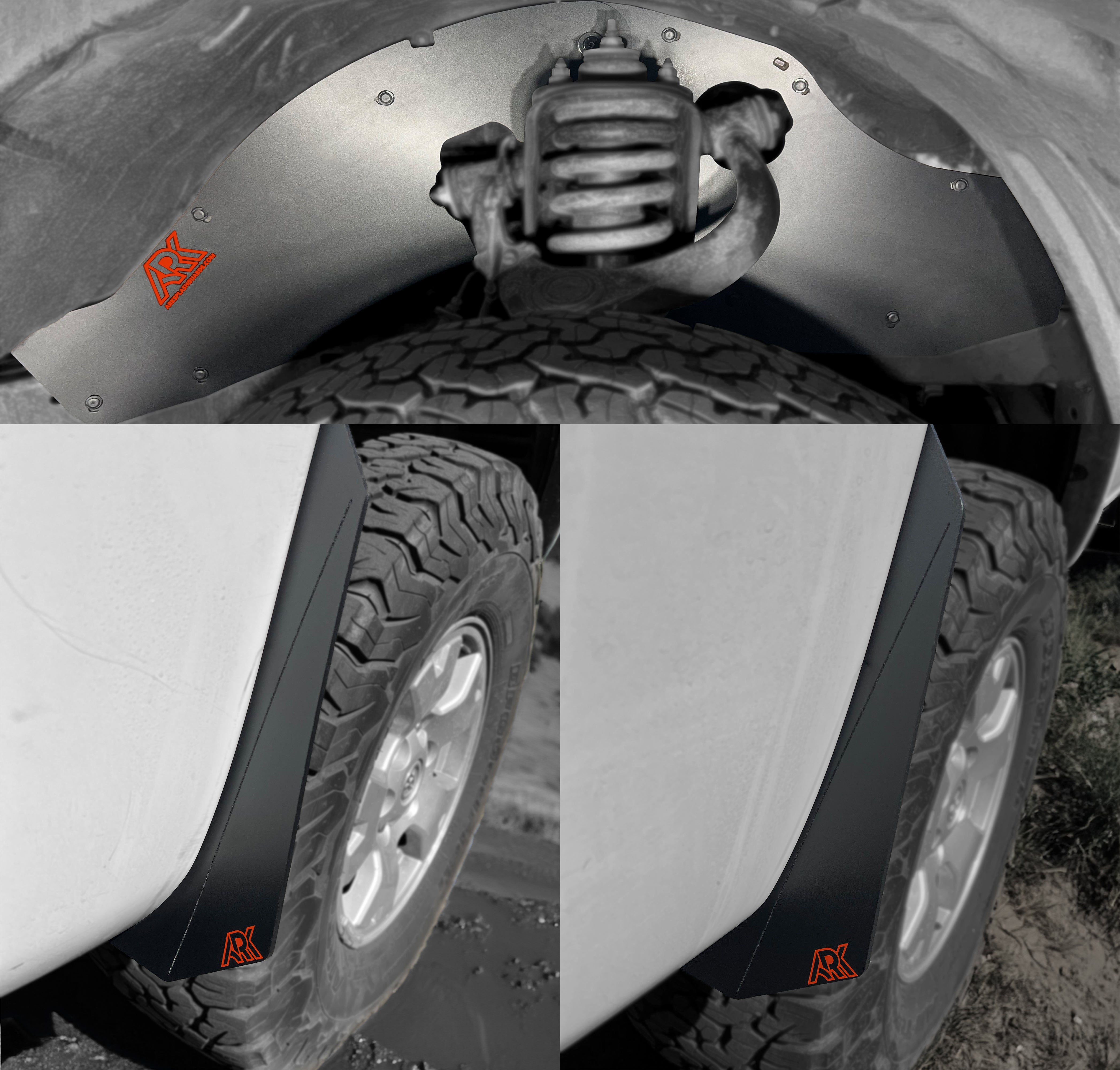 Ark Splash Guards TriXpoly Splash Guards & Micros for 2005–2015 Toyota Tacoma