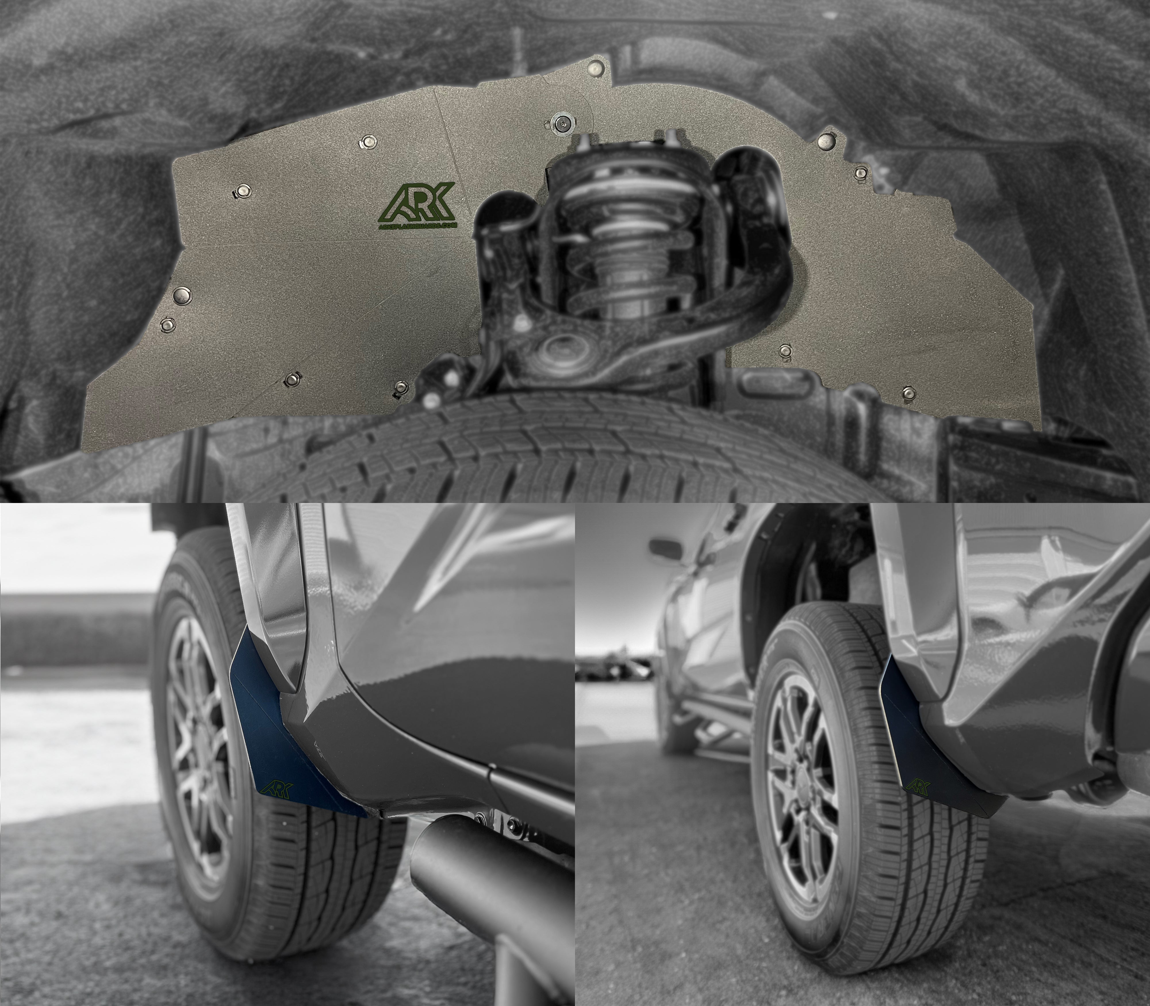 Ark Splash Guards TriXpoly Bundle for 2024+ Toyota Tacoma