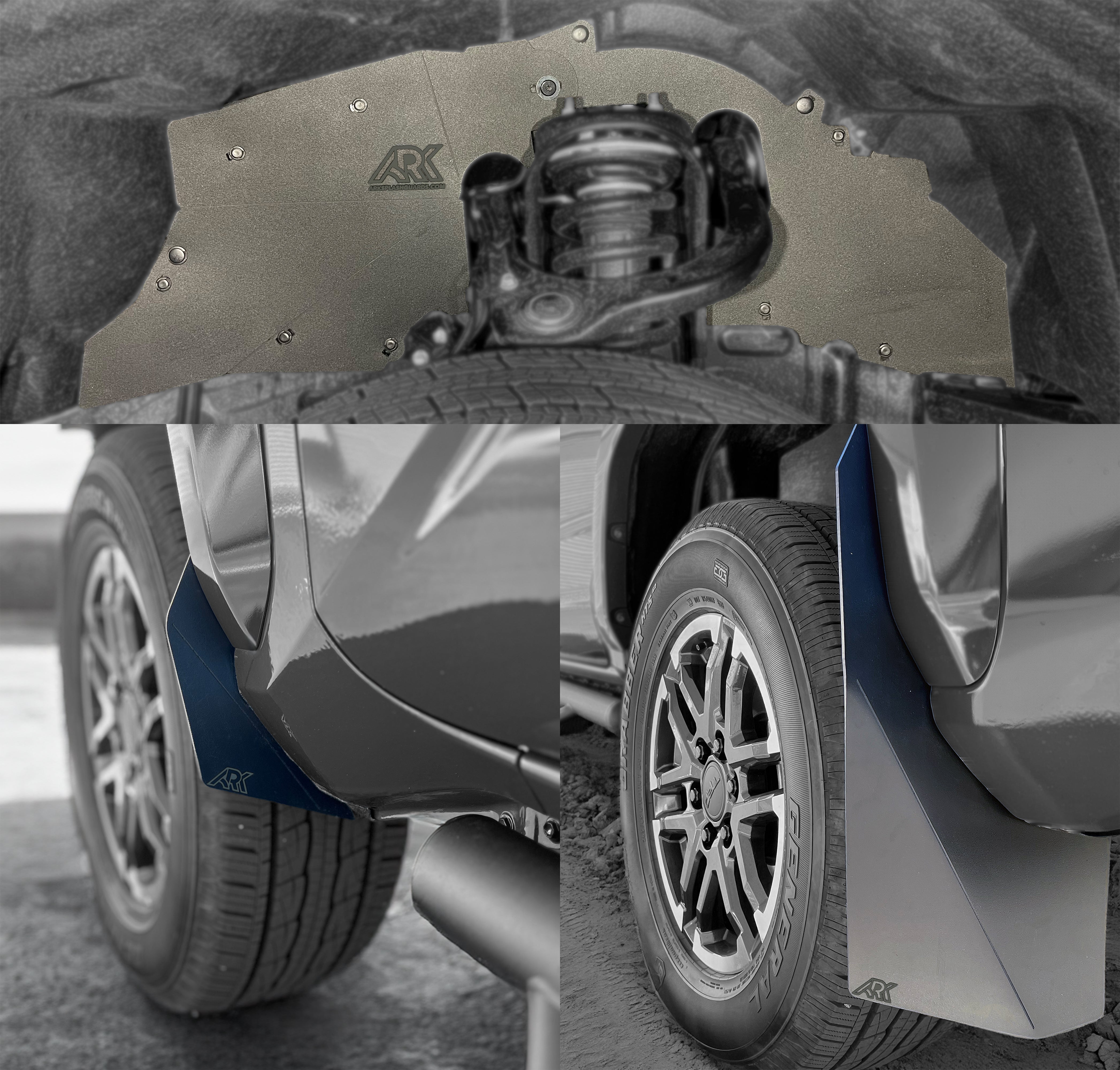 Ark Splash Guards TriXpoly Bundle for 2024+ Toyota Tacoma