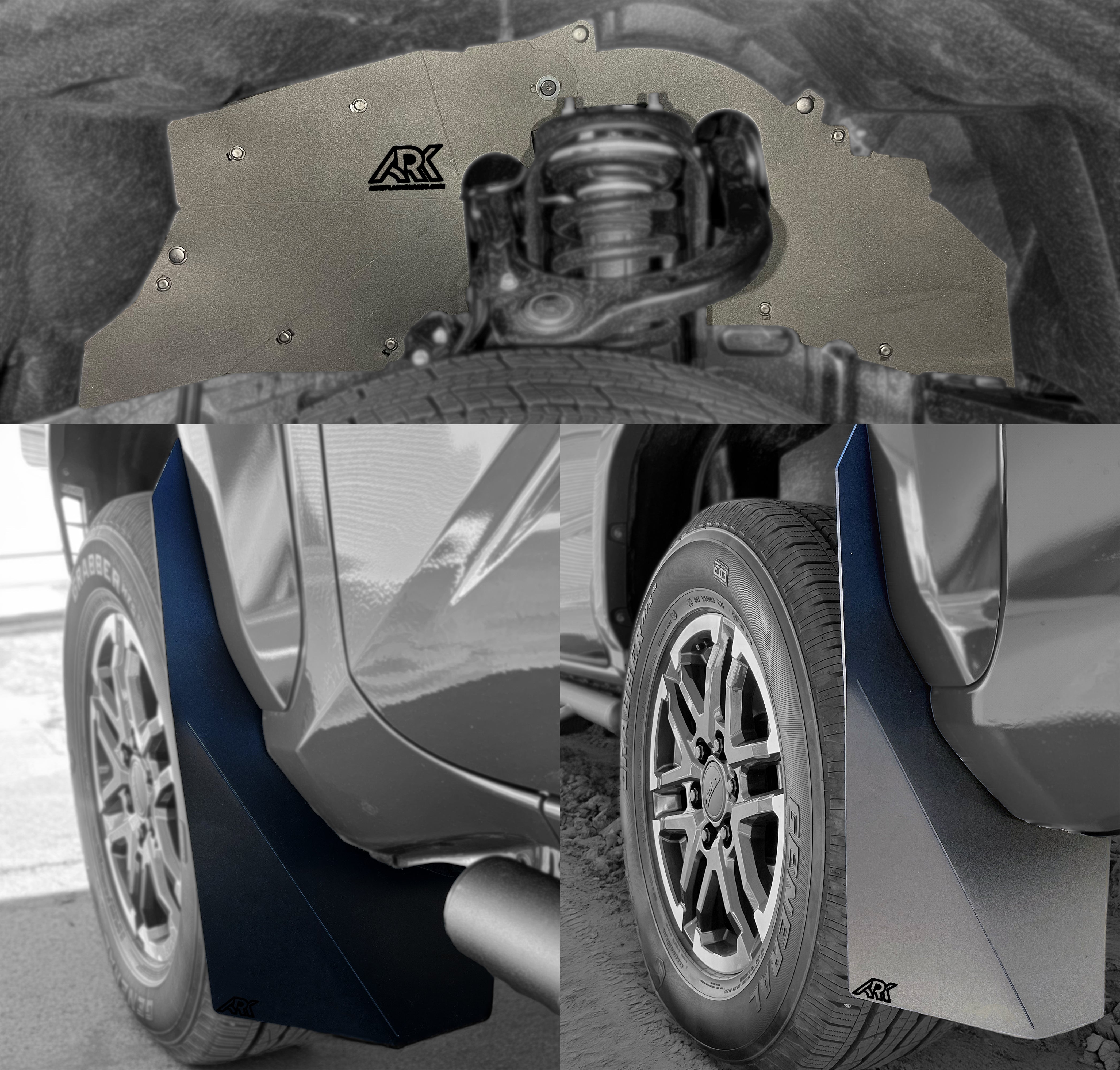 Ark Splash Guards TriXpoly Bundle for 2024+ Toyota Tacoma