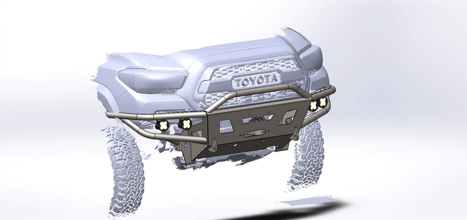 2016-2023 3rd Gen Tacoma Hybrid Front Bumper - DIY Kit