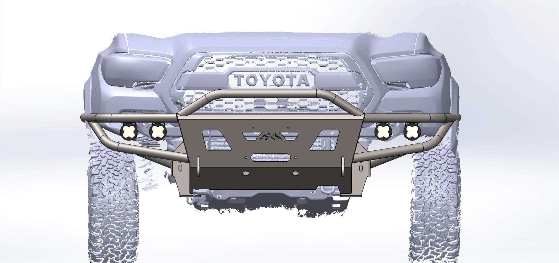 2016-2023 3rd Gen Tacoma Hybrid Front Bumper - DIY Kit