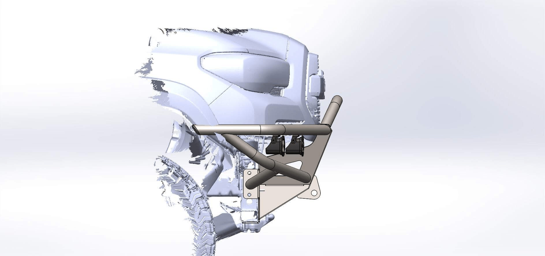 2016-2023 3rd Gen Tacoma Hybrid Front Bumper - DIY Kit