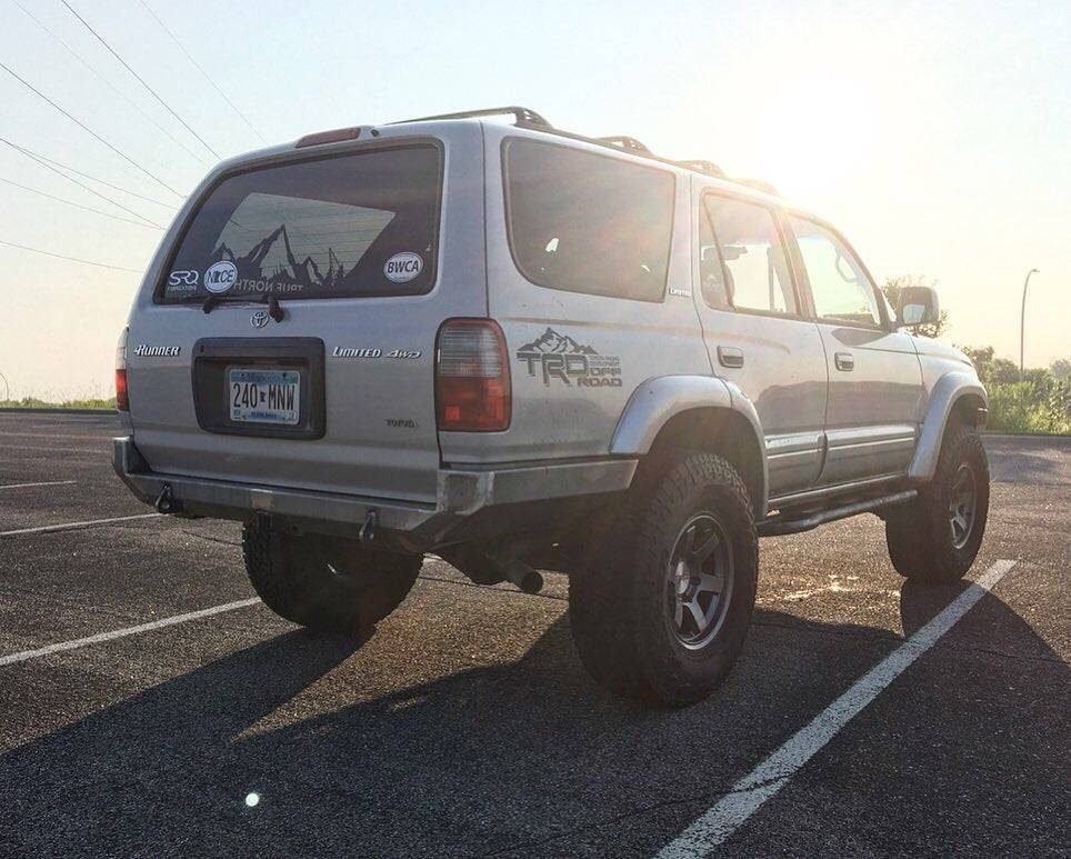1996-2002 3rd Gen 4Runner Plate Rear Bumper - DIY Kit