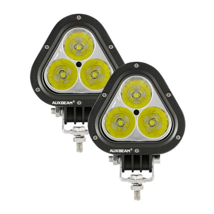Auxbeam 4 Inch Combo Beam Triangle Led Pods (Yellow/White)