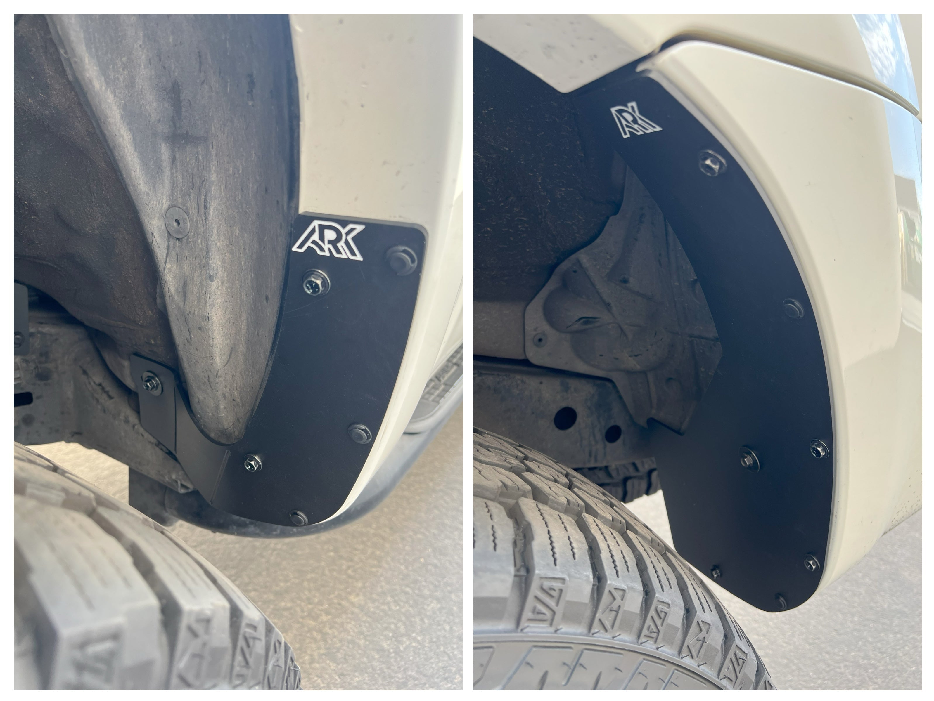 Ark Splash Guards TriXPoly Mud Flap Deletes for 2006–2009 Toyota 4Runner