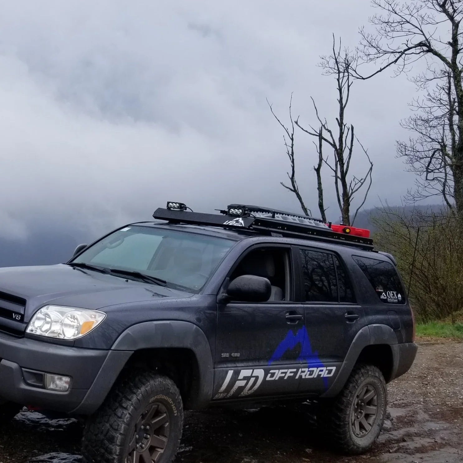 LFD Offroad Roof Rack Side Rails for 2003–2009 Toyota 4Runner
