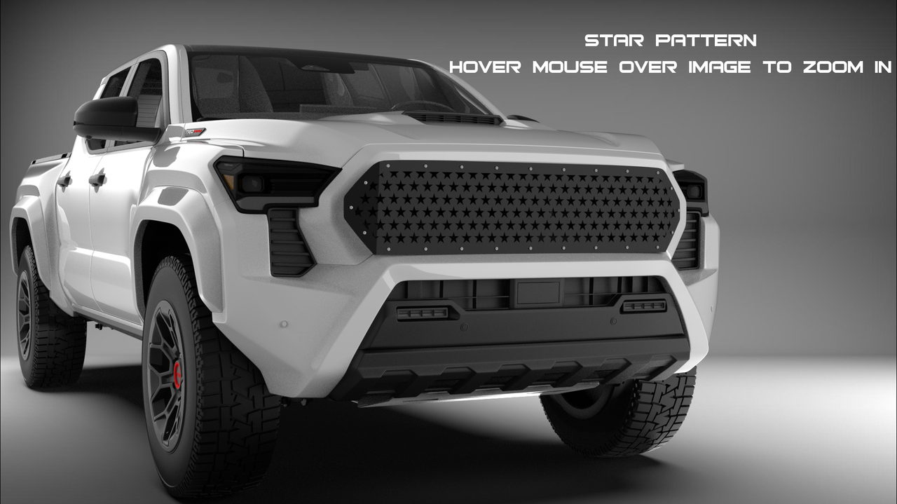 Mesh Grille - Laser Cut Mesh Style for 2024–2025 Toyota Tacoma
