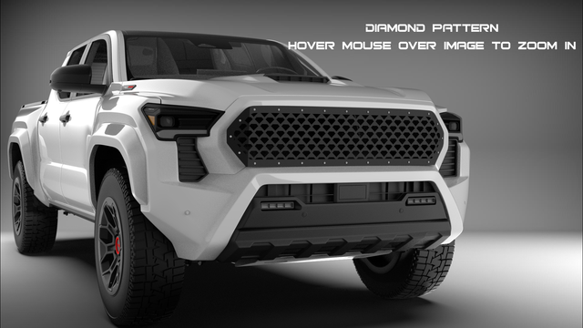 Mesh Grille - Laser Cut Mesh Style for 2024–2025 Toyota Tacoma