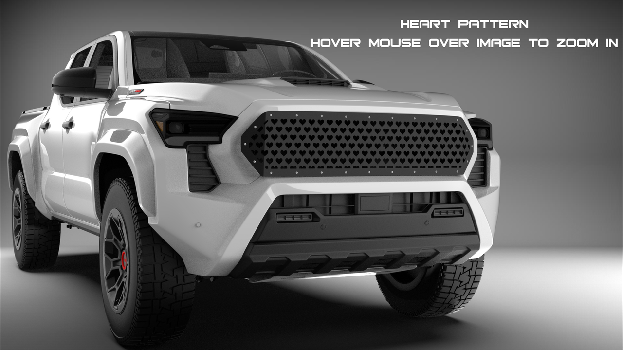 Mesh Grille - Laser Cut Mesh Style for 2024–2025 Toyota Tacoma