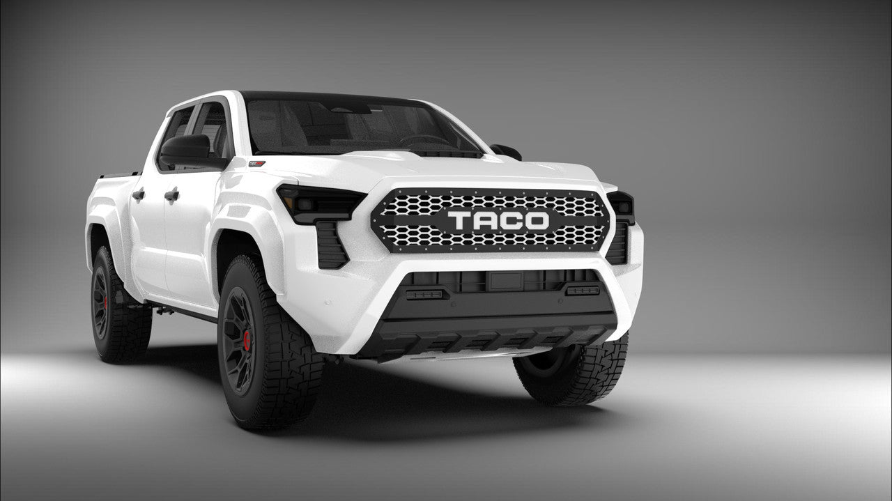 Double Layered Grille with Custom Text for 2024–2025 Toyota Tacoma
