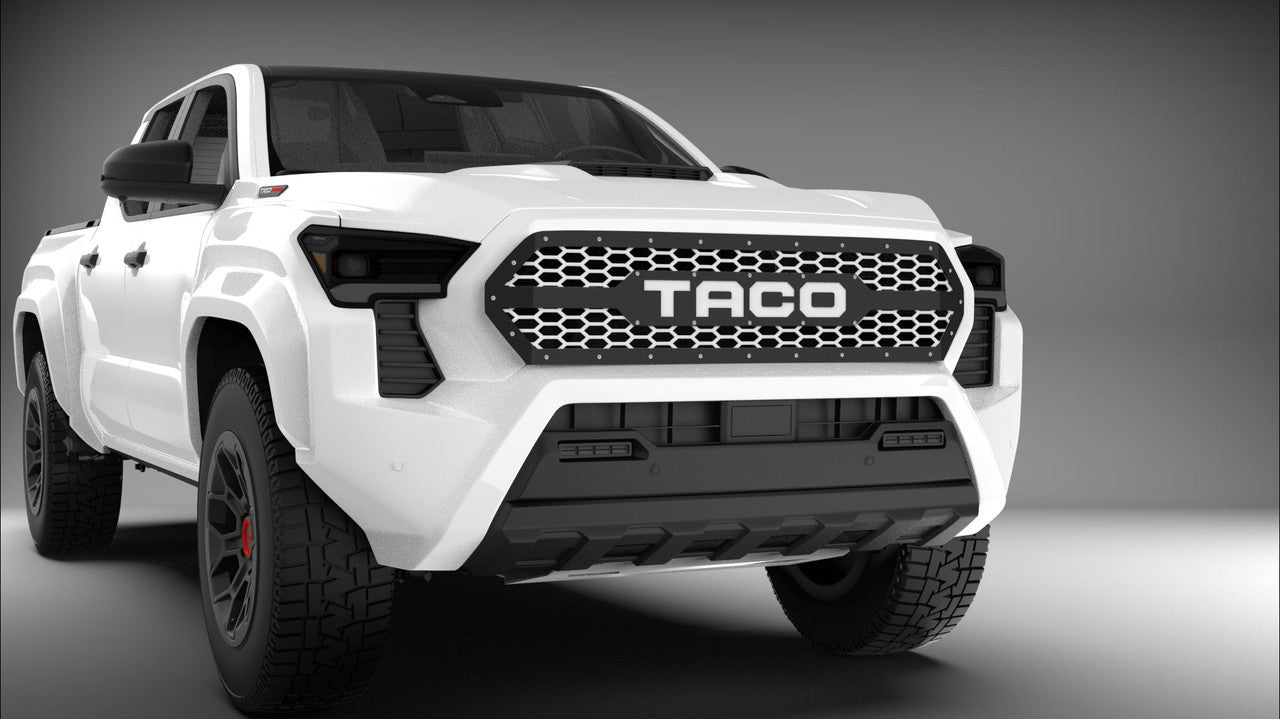 Double Layered Grille with Custom Text for 2024–2025 Toyota Tacoma