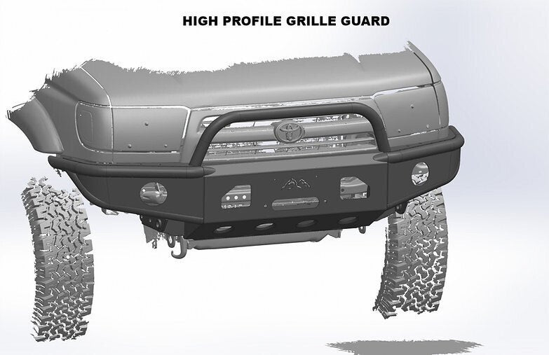 1996-2002 3rd Gen 4Runner Open Wing Hybrid Front Bumper - DIY Kit