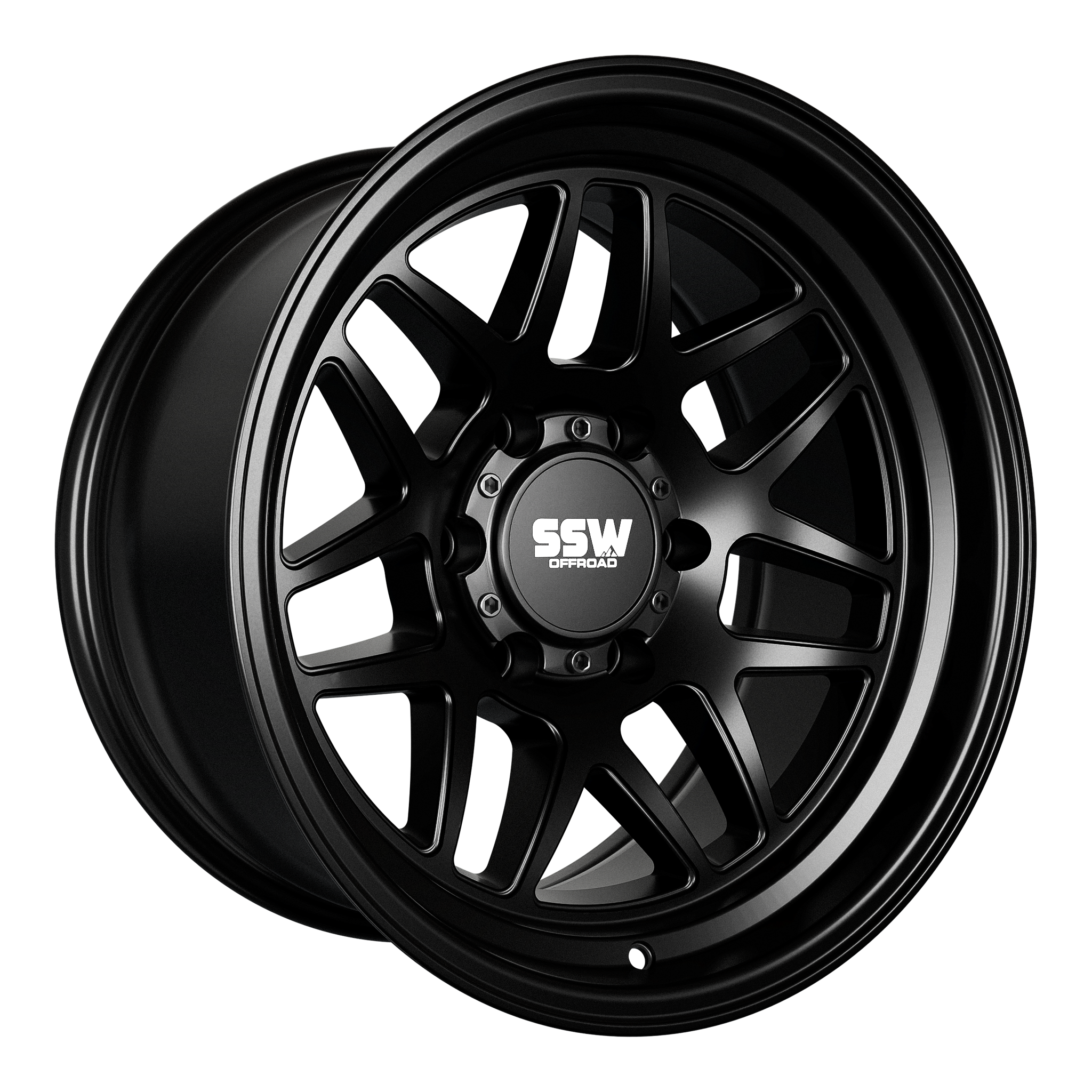 SIERRA / MATTE BLACK / 17X9.0 -25