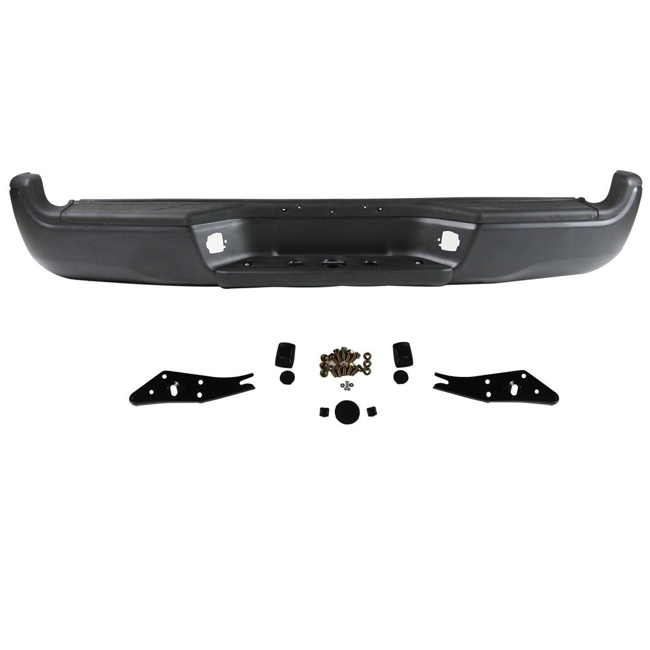 Primed Bumper Replacement - Rear Steel Step Bumper for 2005–2015 Toyota Tacoma