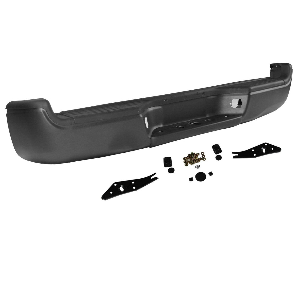 Primed Bumper Replacement - Rear Steel Step Bumper for 2005–2015 Toyota Tacoma