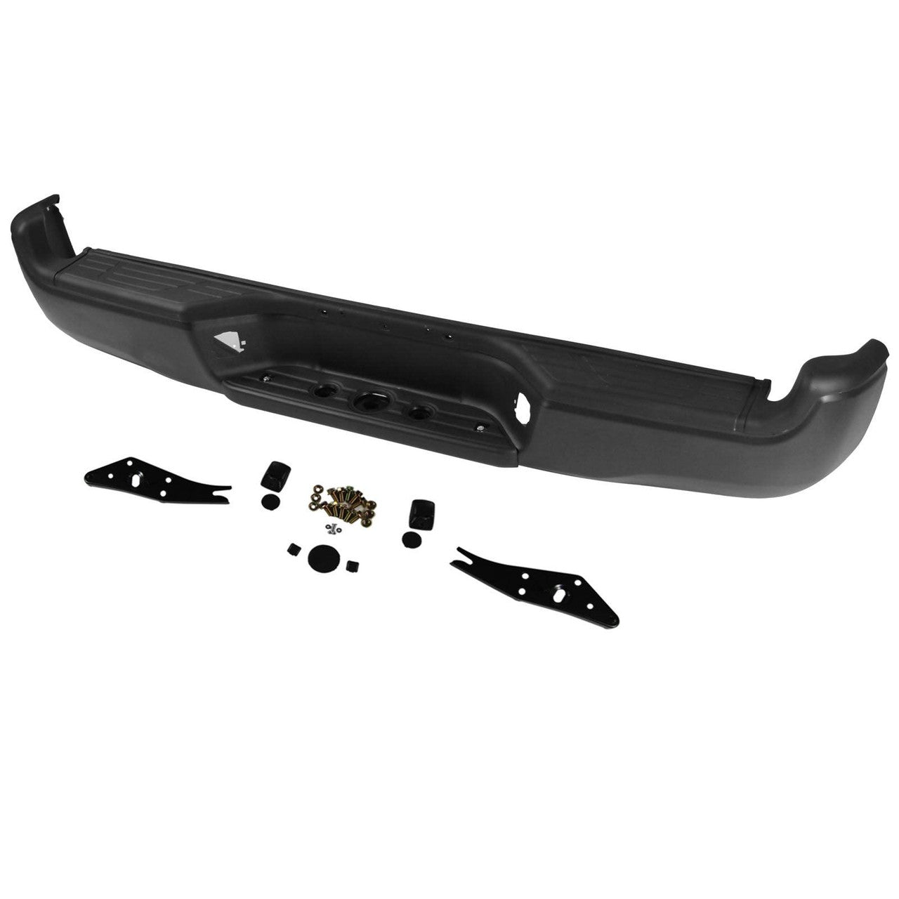 Primed Bumper Replacement - Rear Steel Step Bumper for 2005–2015 Toyota Tacoma