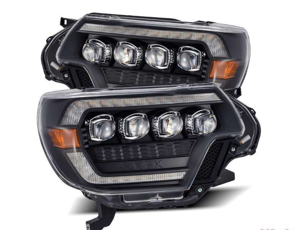 NOVA-series Led Projector Headlights Black Alpharex for 2012–2015 Toyota Tacoma
