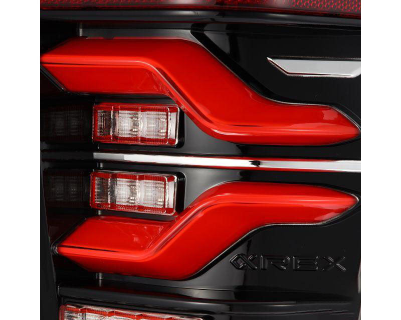LUXX-series Led Tail Lights Black Red Alpharex for 2016–2021 Toyota Tacoma