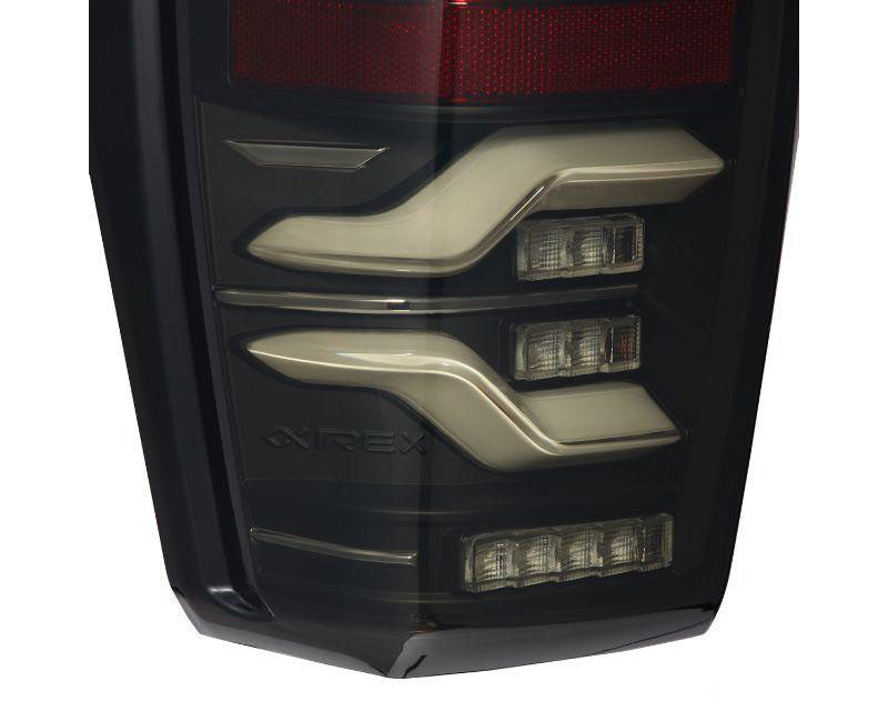 LUXX-series Led Tail Lights Black Alpharex for 2016–2023 Toyota Tacoma