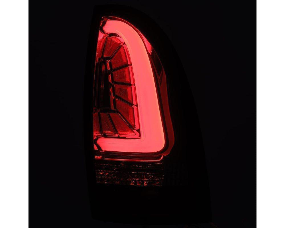Pro-series Tail Lights Jet Black Alpharex for 2005–2015 Toyota Tacoma