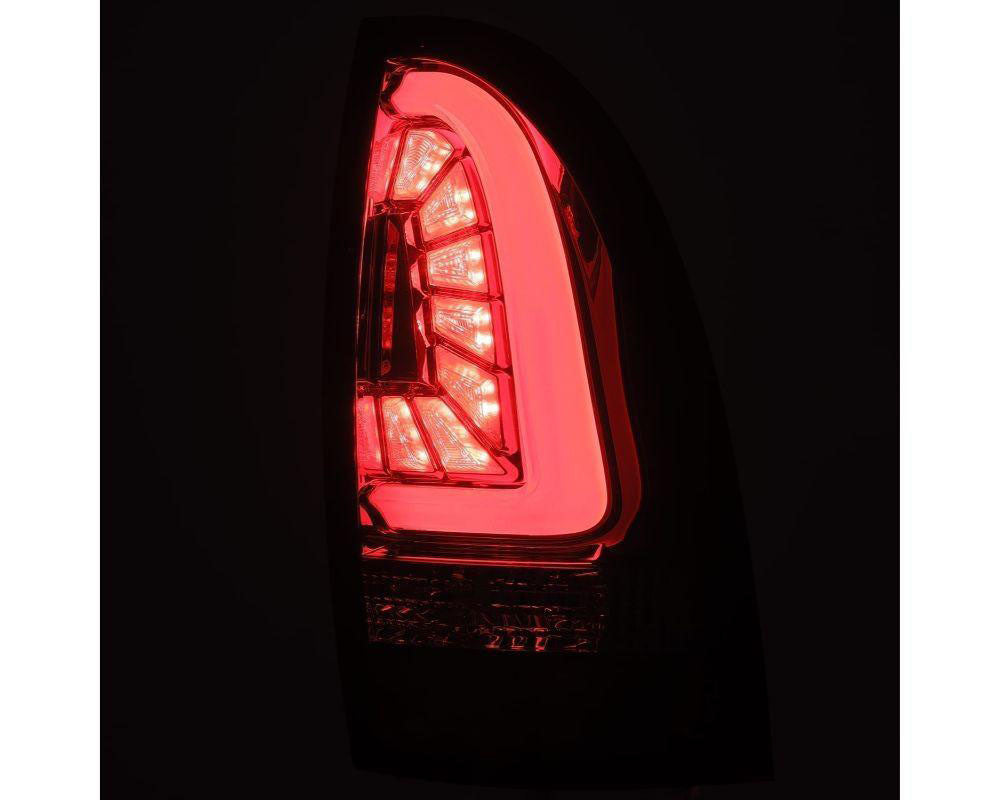 Pro-series Tail Lights Jet Black Alpharex for 2005–2015 Toyota Tacoma