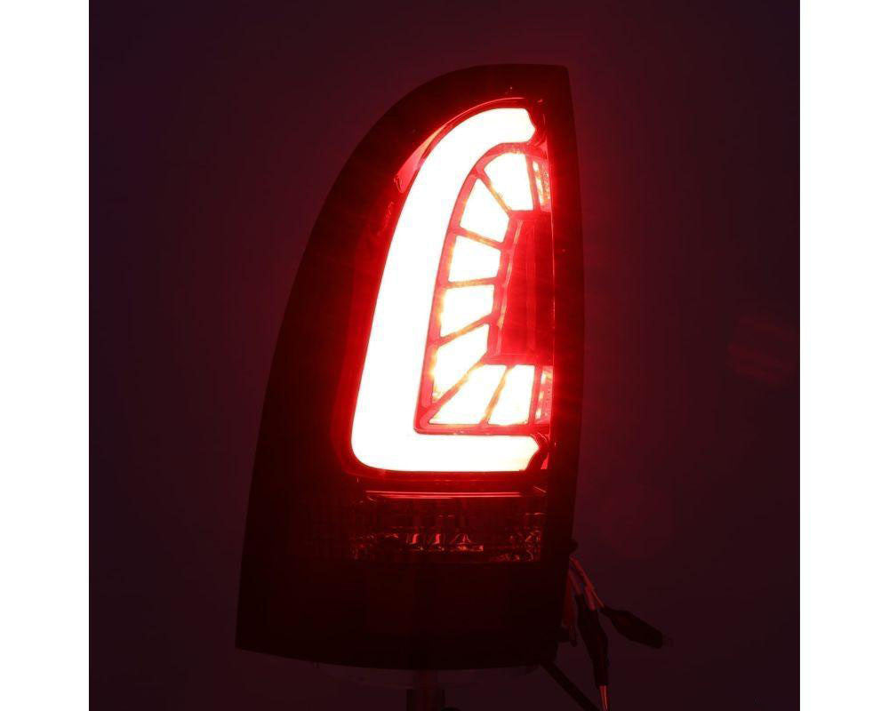 Pro-series Tail Lights Jet Black Alpharex for 2005–2015 Toyota Tacoma