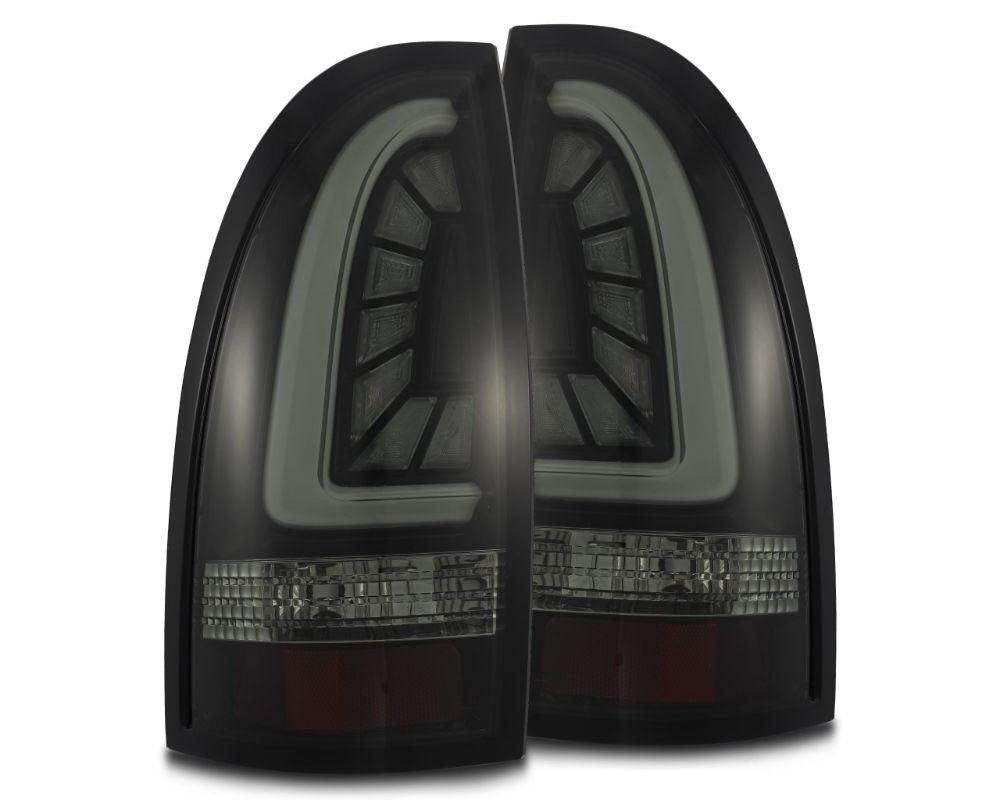 Pro-series Tail Lights Jet Black Alpharex for 2005–2015 Toyota Tacoma