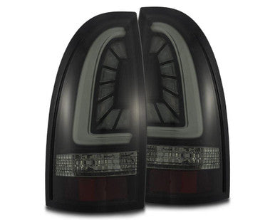 Pro-series Tail Lights Jet Black Alpharex for 2005–2015 Toyota Tacoma