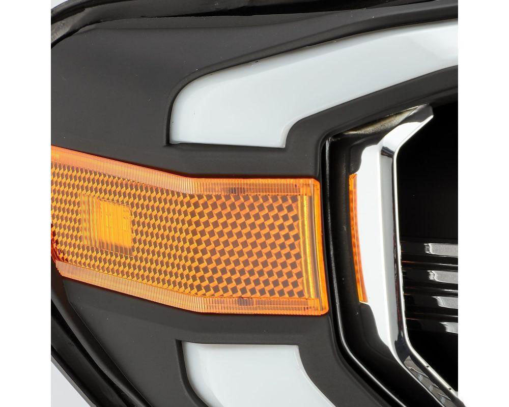 LUXX Led Projector Head Lights Black Alpharex for 2014–2020 Toyota Tundra